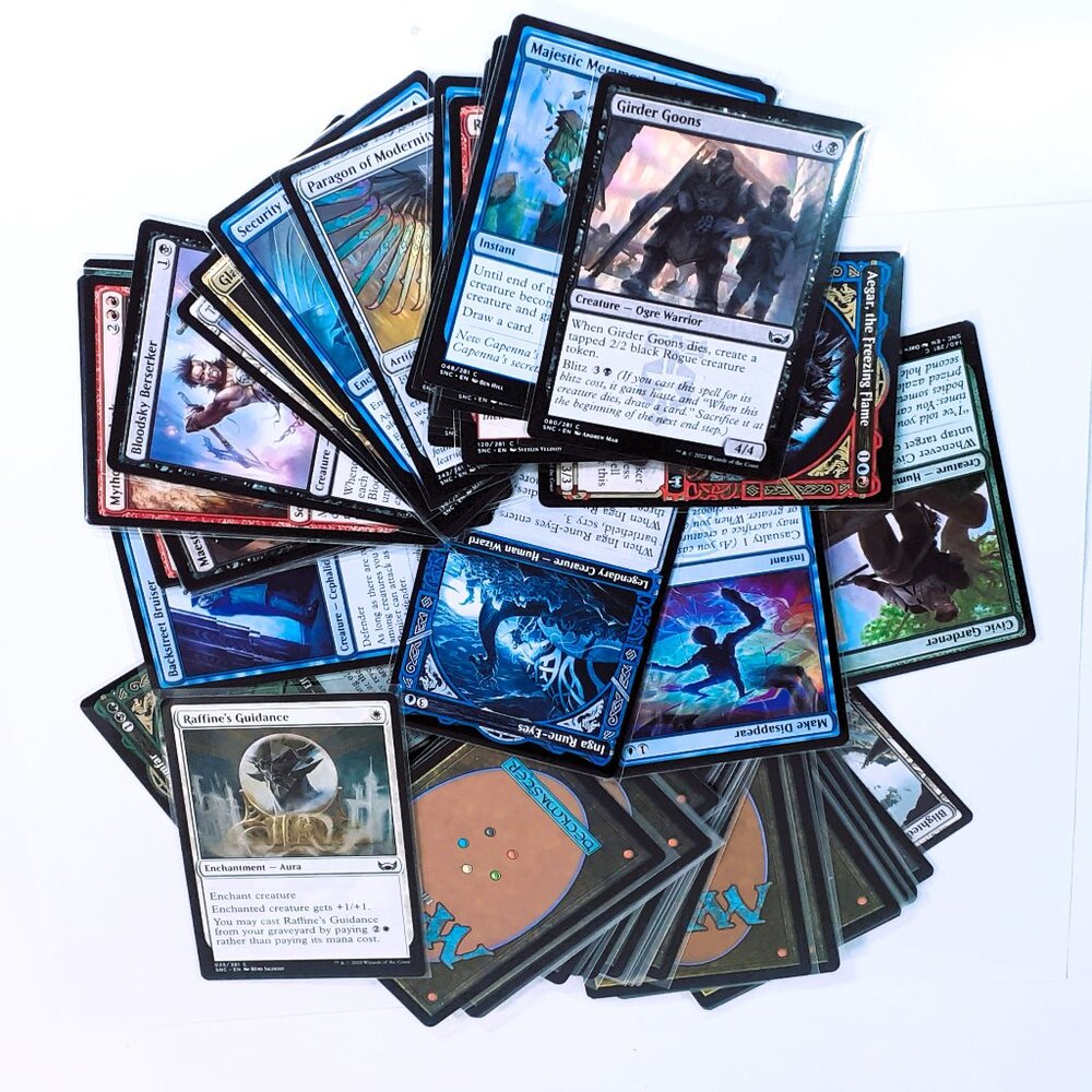 52 MAGIC THE GATHERING CARDS - MIXED SETS - COMMONS - UNCOMMON - RARES + FOIL